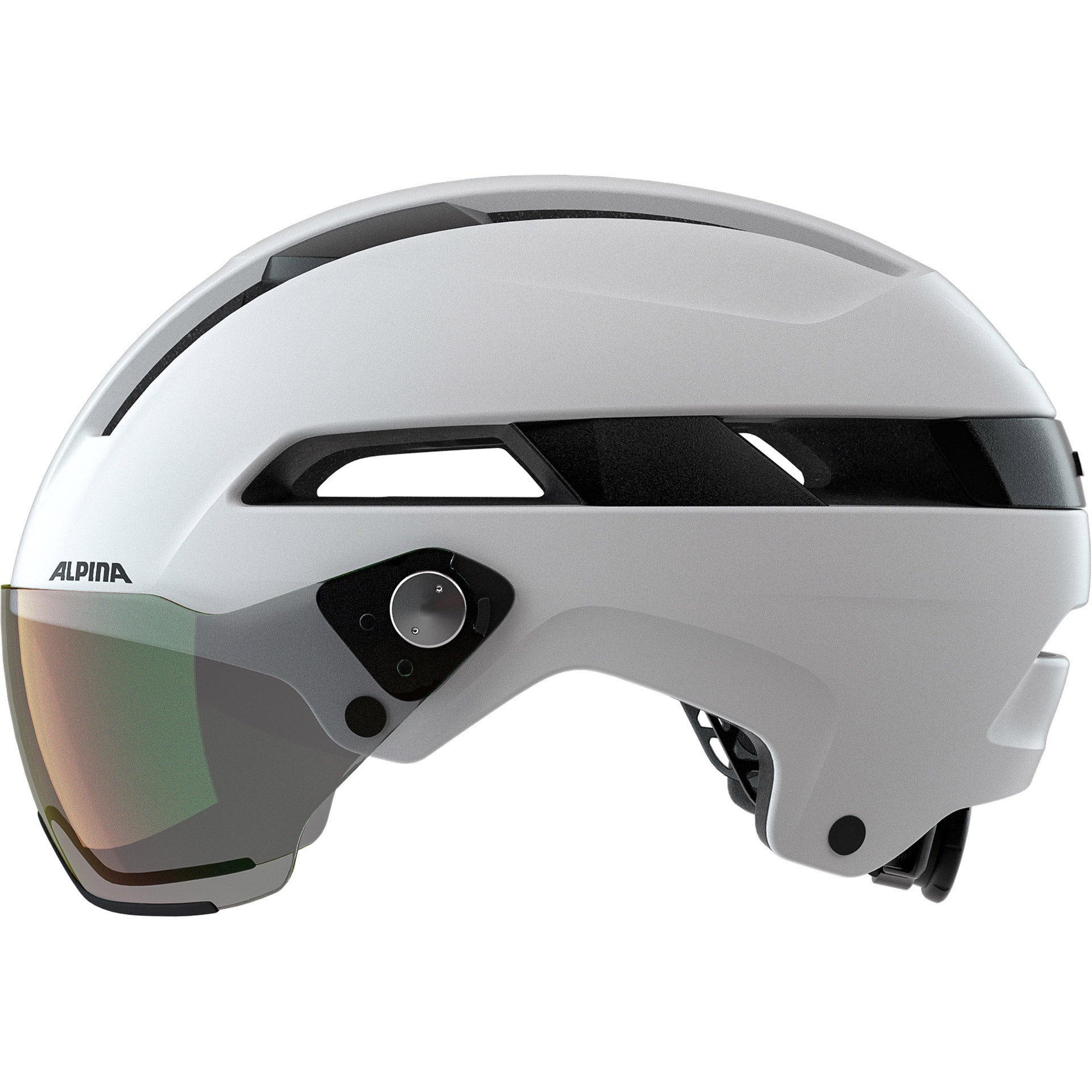 Olympische sportkleding alpina sports urban helm soho vizier v 55-59 mat wit
