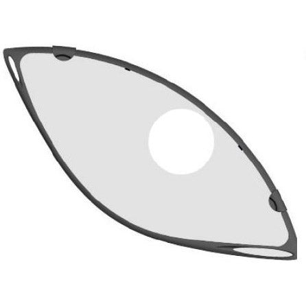 Hesling jasbeschermer 28 linea met slotgat zwart