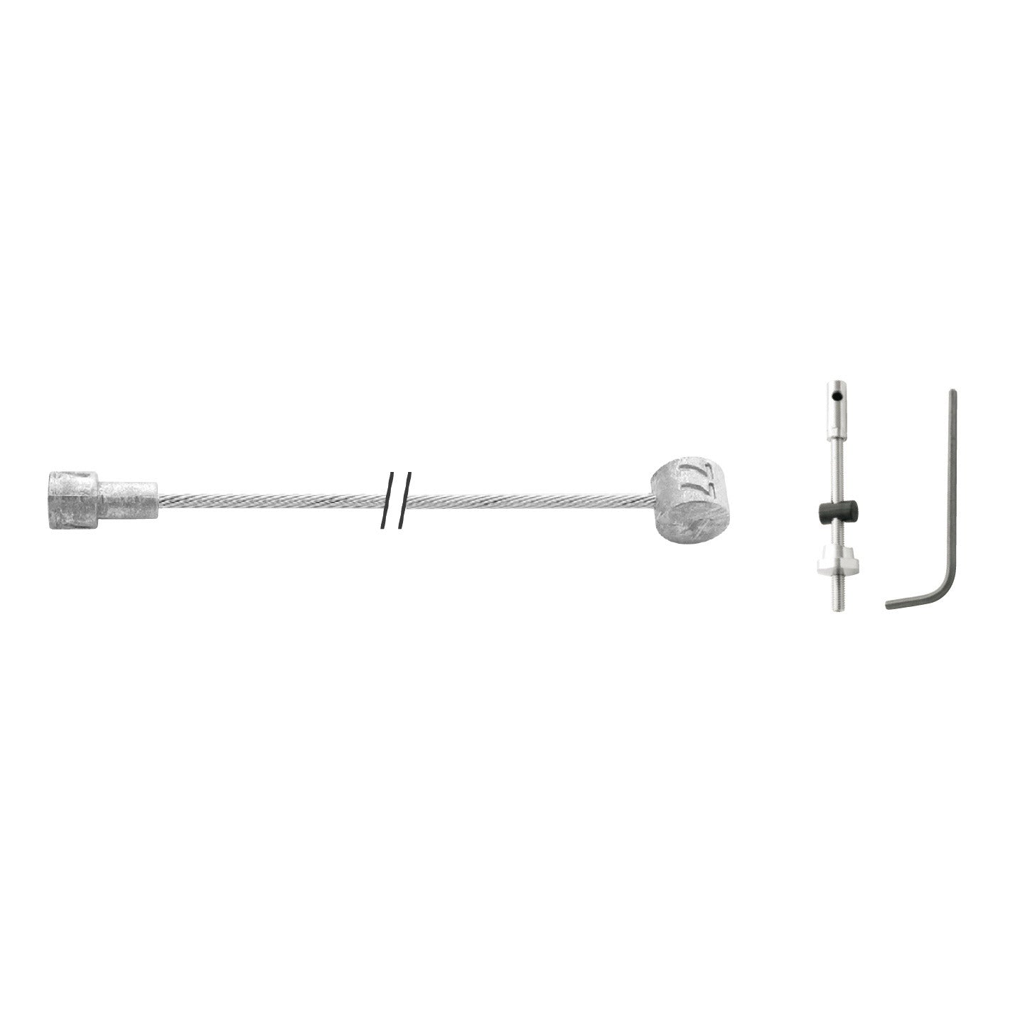 Câble intérieur de frein à tambour Elvedes 2250mm galvanisé avec pièces (sur carte)