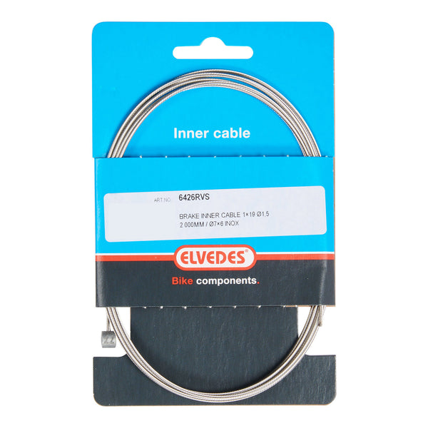 Câble intérieur de frein Elvedes 2000mm T-nipple en acier inoxydable (10pcs)