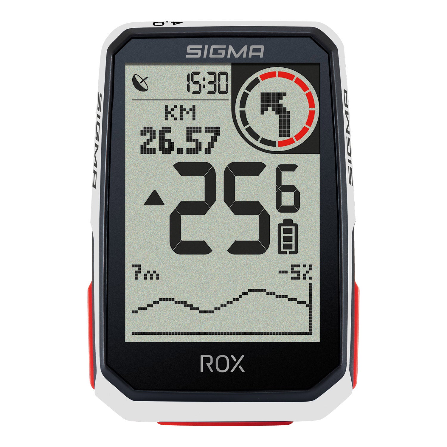 Sigma ROX 4.0 GPS White HR Topmount Butler, Chestb, USB-C