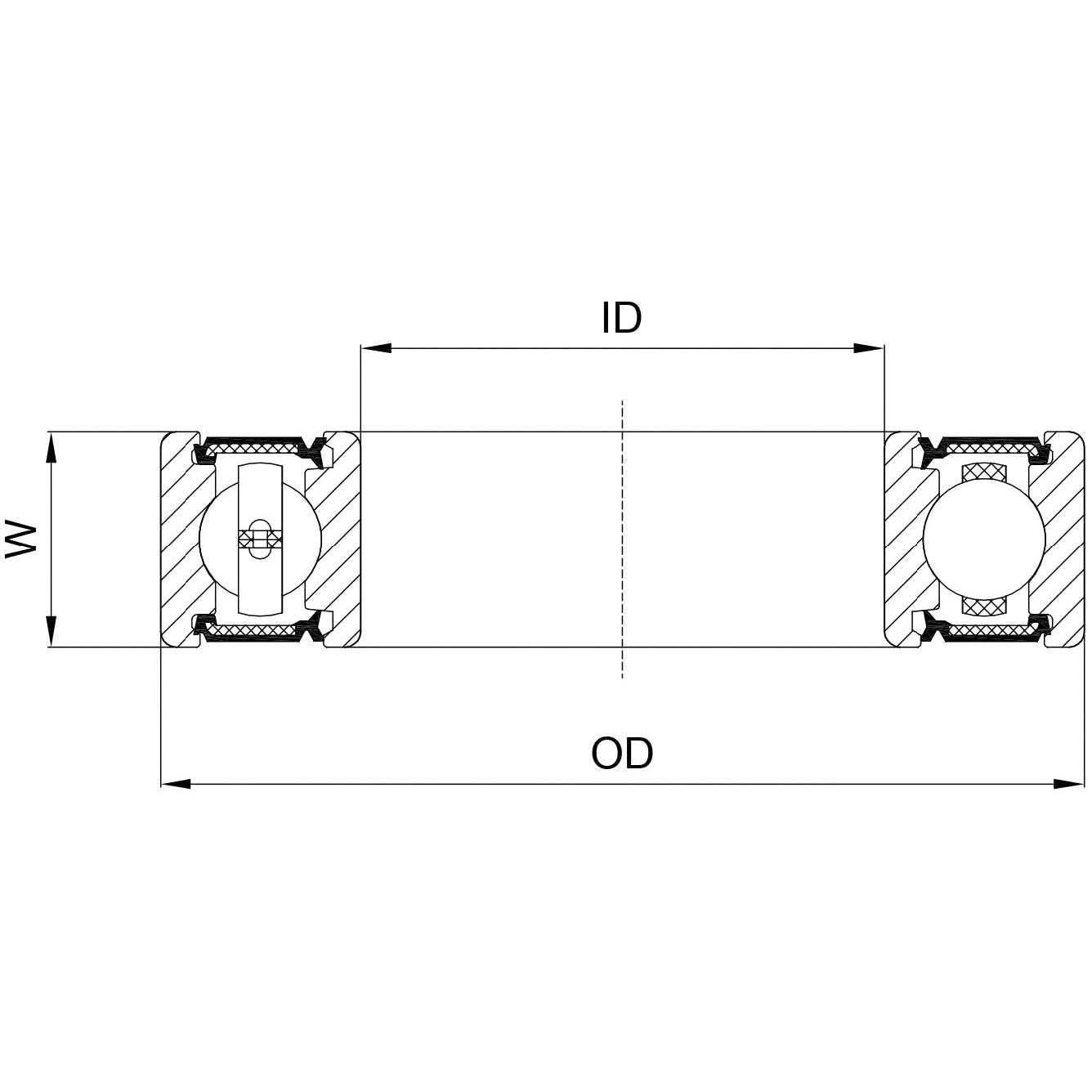 Union kugellager ball bearing cb-110 18x30x7