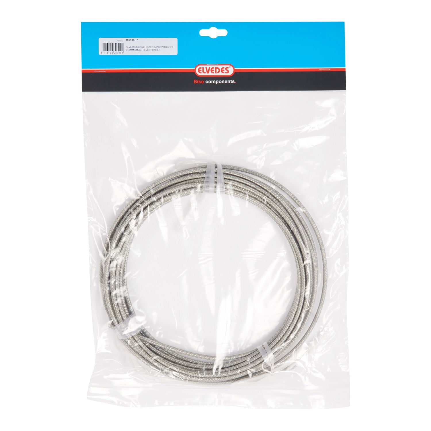 Elvedes Rem buitenk 5mm smoke (10m) gevlochten 182039-10