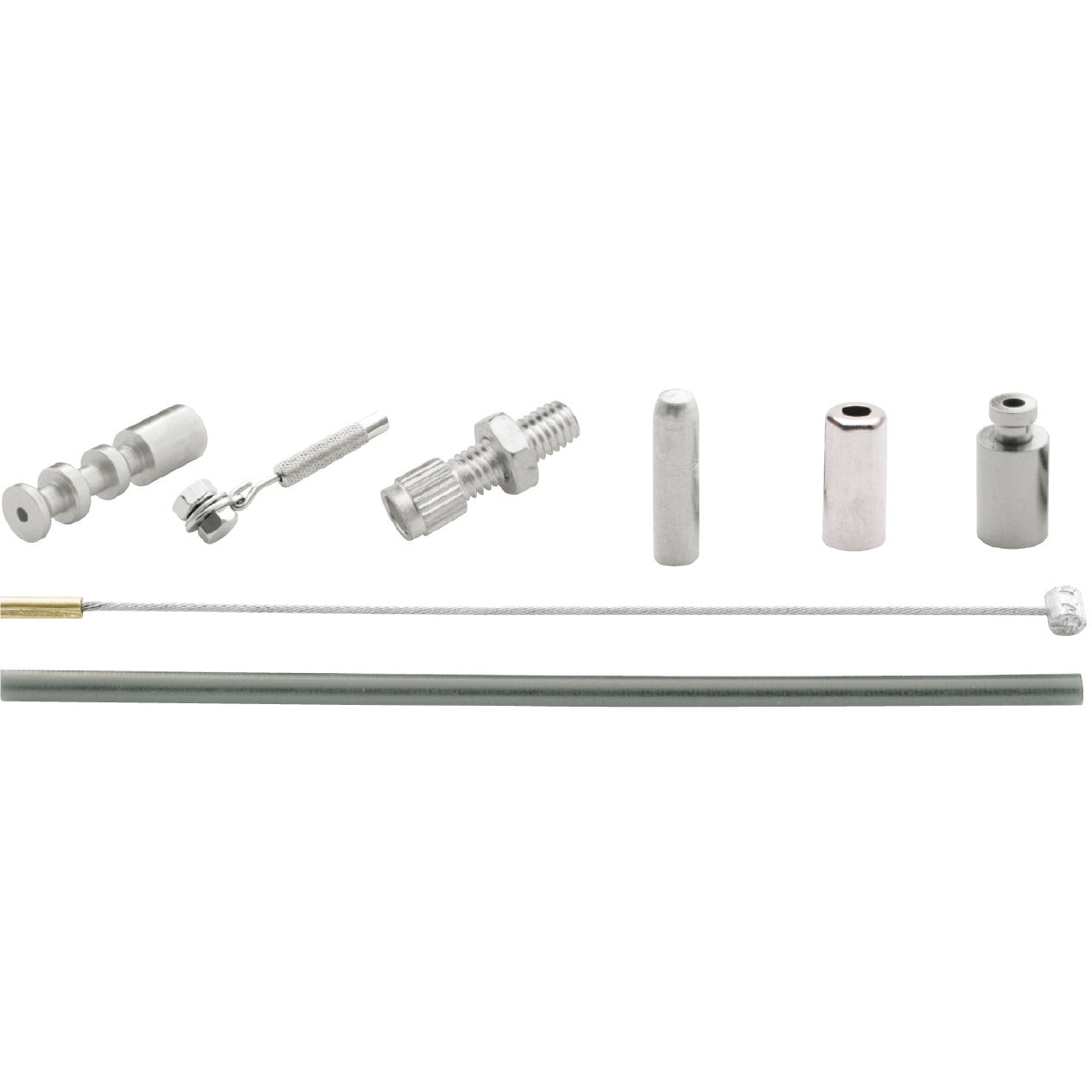 Jeu de câbles de vitesse Elvedes 1700 2250 mm universel Sturmey Archer inox - argent (sur carte)