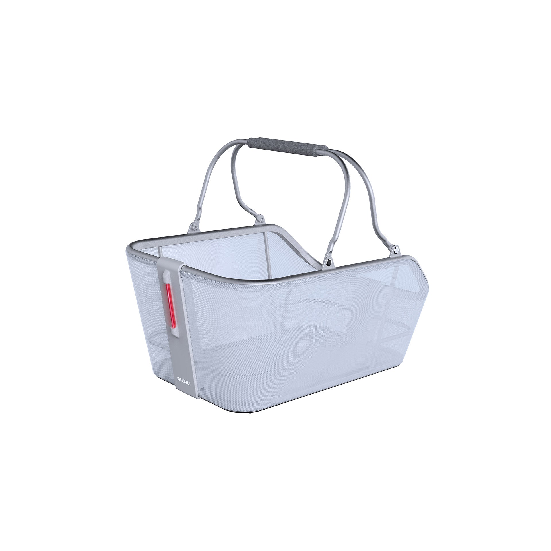Panier arrière Basilic | 21 Litres | Aluminium | Bleu | Système de micro