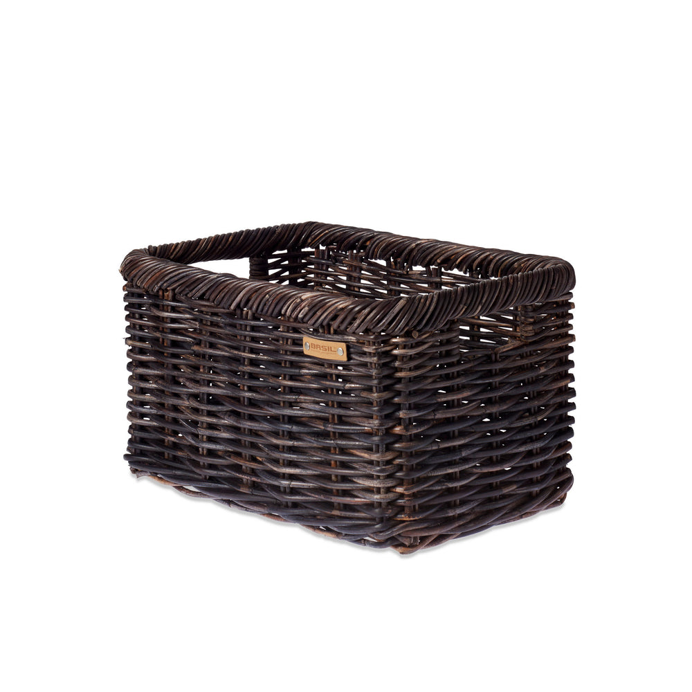 Panier de transport au basilic | Rotin | Noir | Montage en caisse