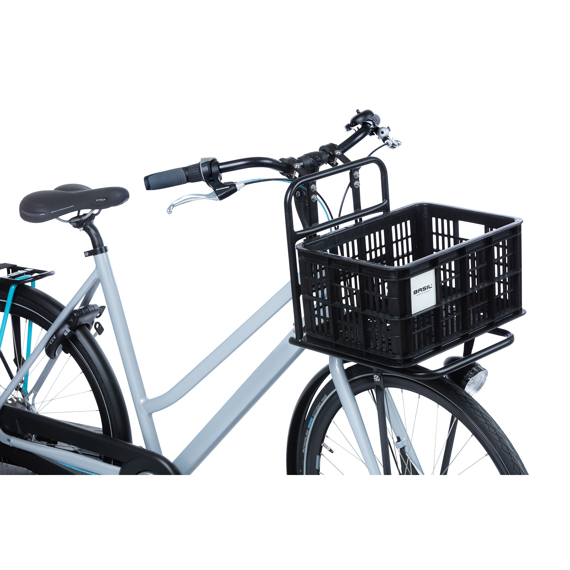 Basil fietskrat S - klein - 17,5 liter - zwart