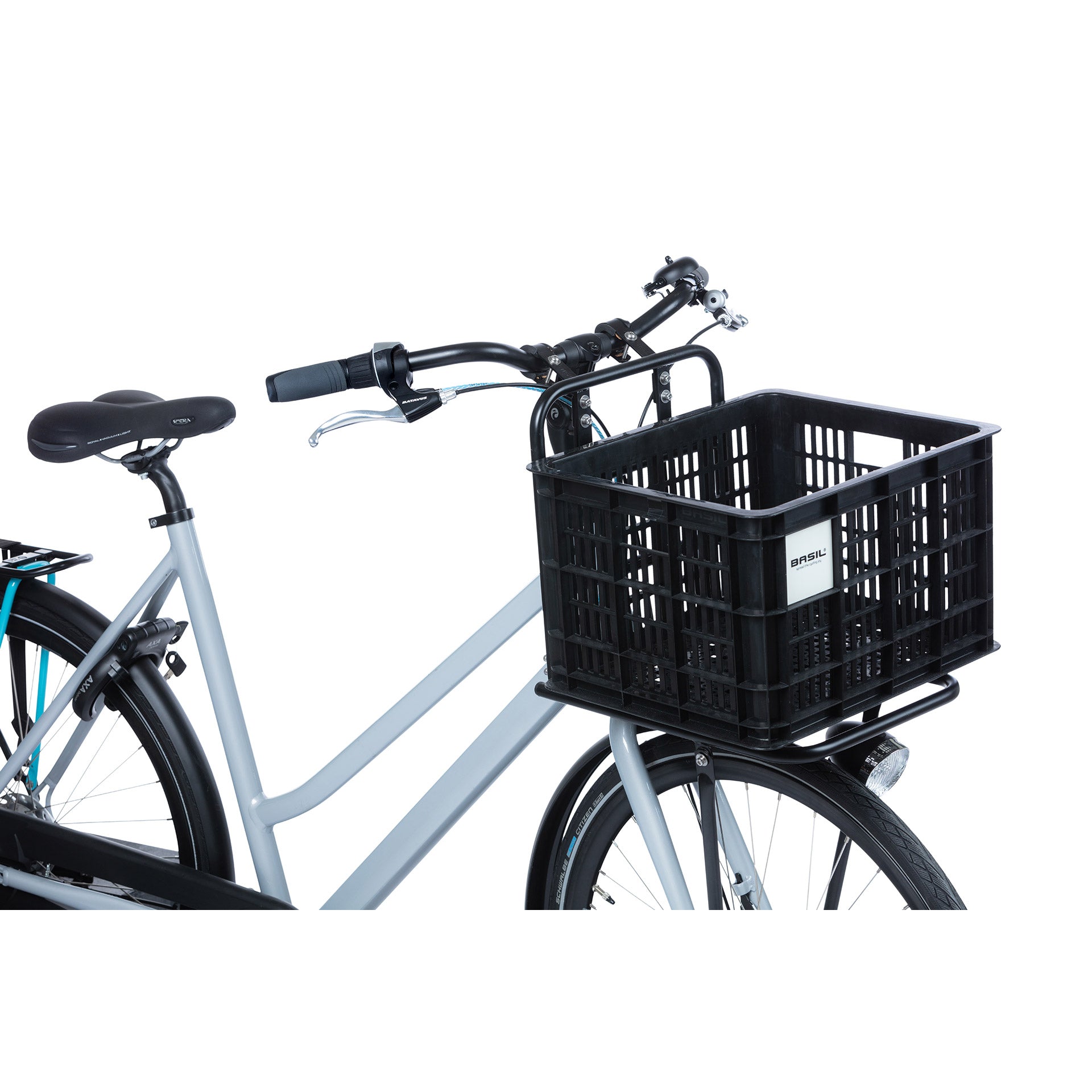 Basil fietskrat M - medium - 29.5 liter - zwart