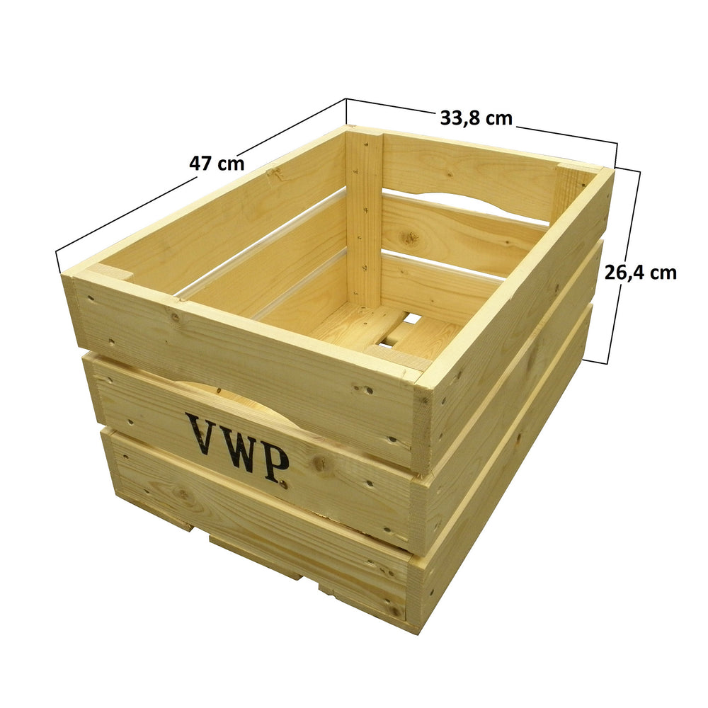 VWP Caisse de vélo en bois | Bois | Marron | Assemblage fixe