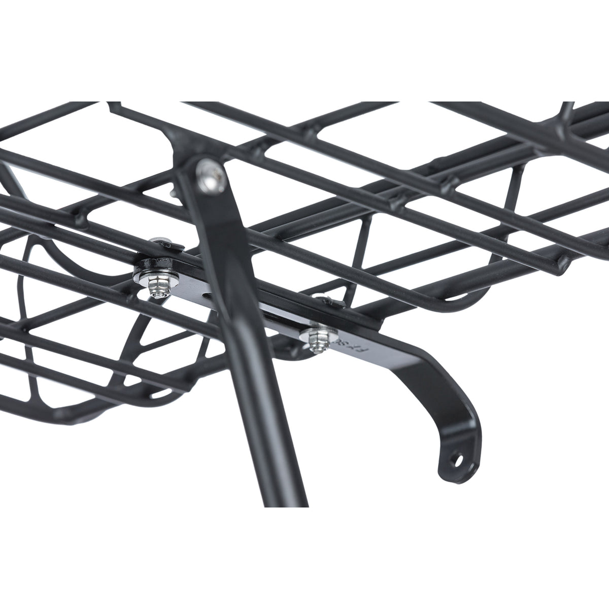 Basil Portland - bicycle basket - front - matt black