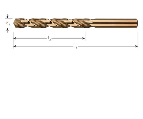 Rotec spiraalboor hss-co din338 7,0mm