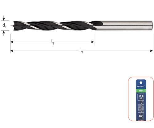 Rotec houtboor met centerpunt 3mm