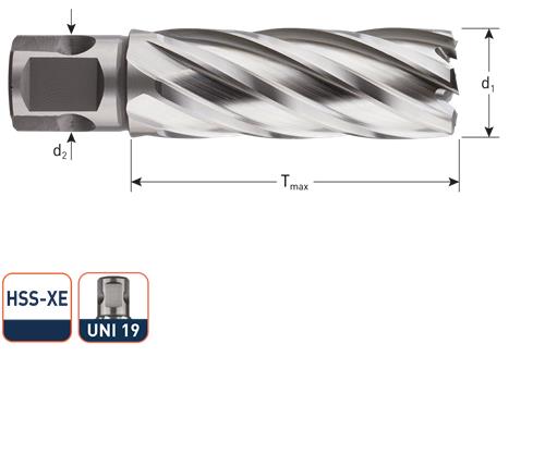 Rotec kernboor hss silver-line 50.0mm sl55 weldon