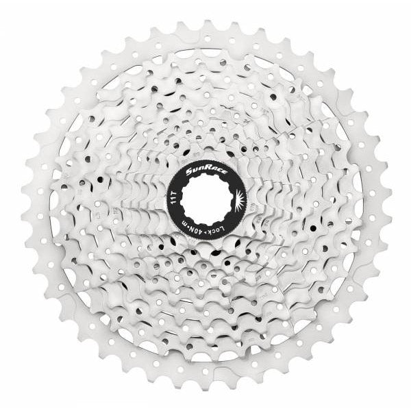 SunRace cassette 10V 11-42 CSMS3 metallic zilver