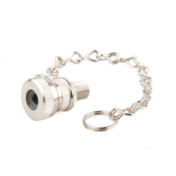 Pump nipple slide-on with chain