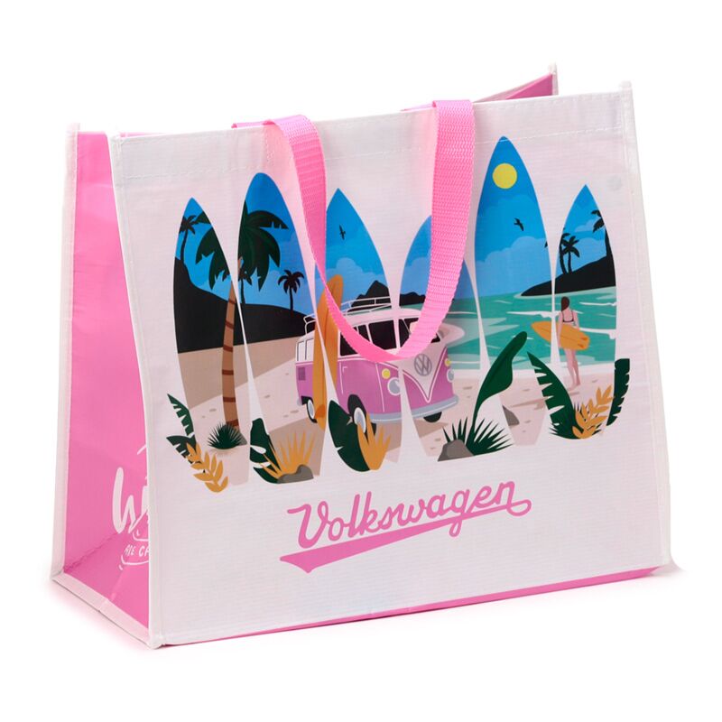 Volkswagen busje vw t1 golven rpet duurzame shopper tas