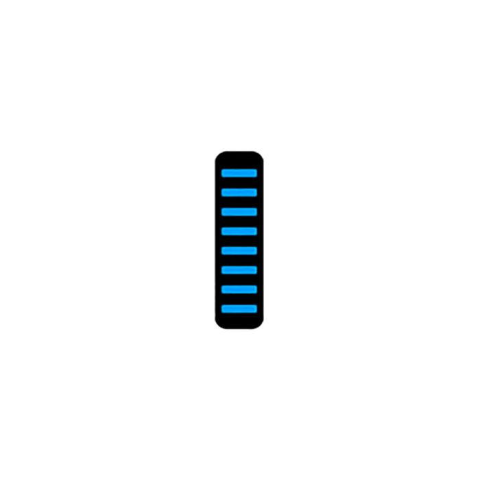 Rrp proguard cable tie - front - sticker - mini - cyan