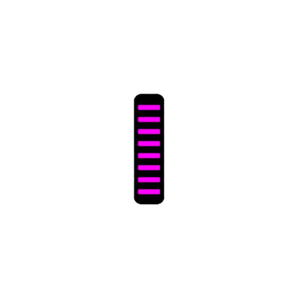 Rrp proguard cable tie - front - sticker - mini - magenta