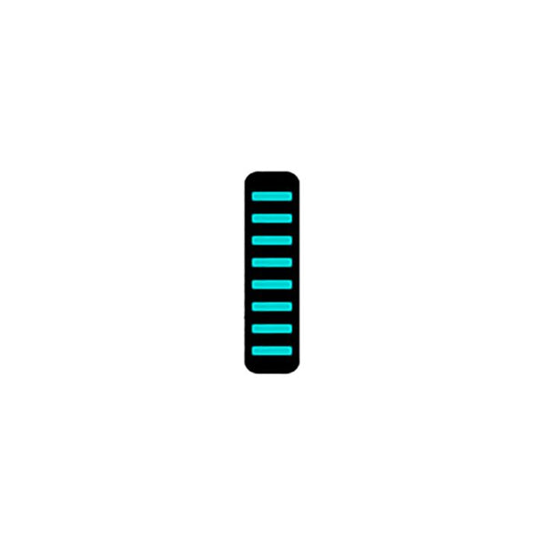 Rrp proguard cable tie - front - sticker - mini - turquoise