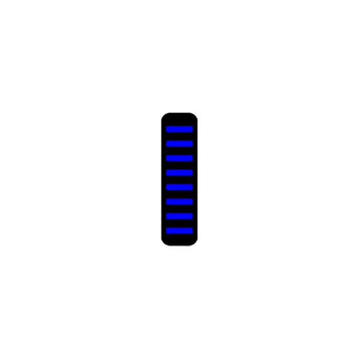 Rrp proguard cable tie - rear - sticker - blue