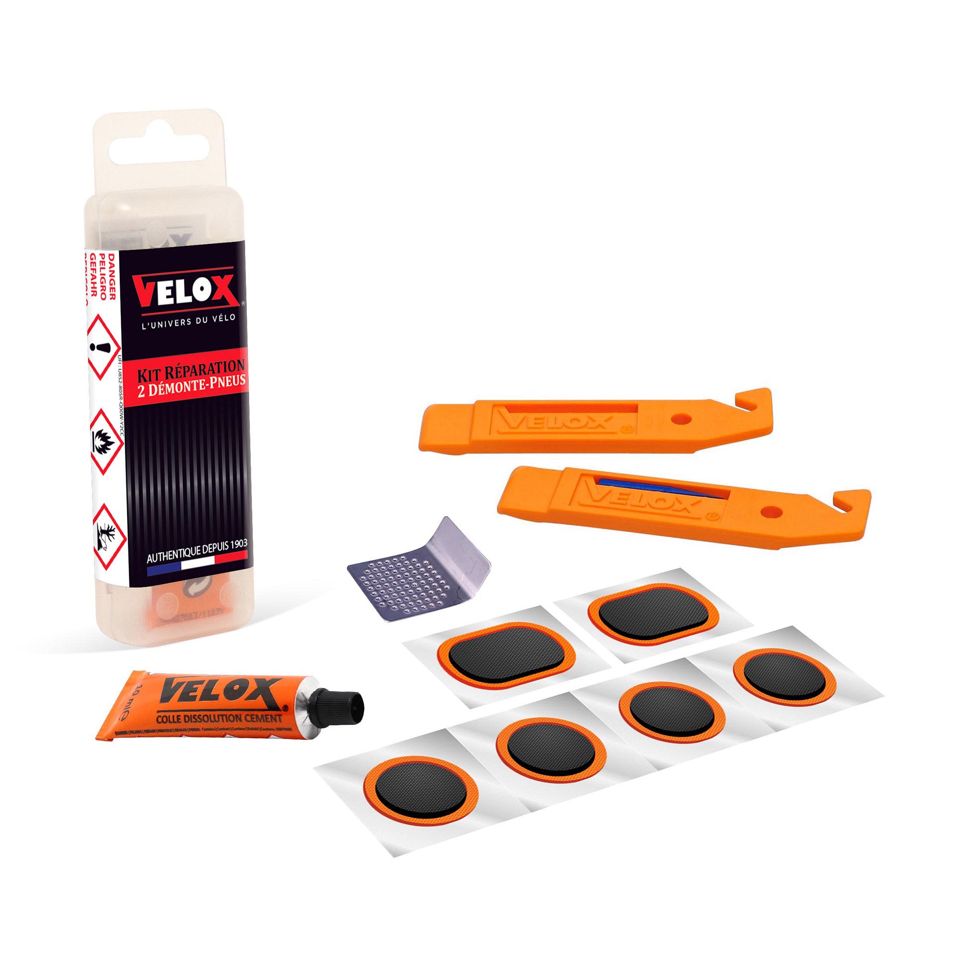 Velox bandreparatieset mini 6 pleisters-oplossing-2 bandenlichters