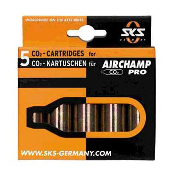 Sks air cartridges (5) 16g. Aircamp CO2 threaded
