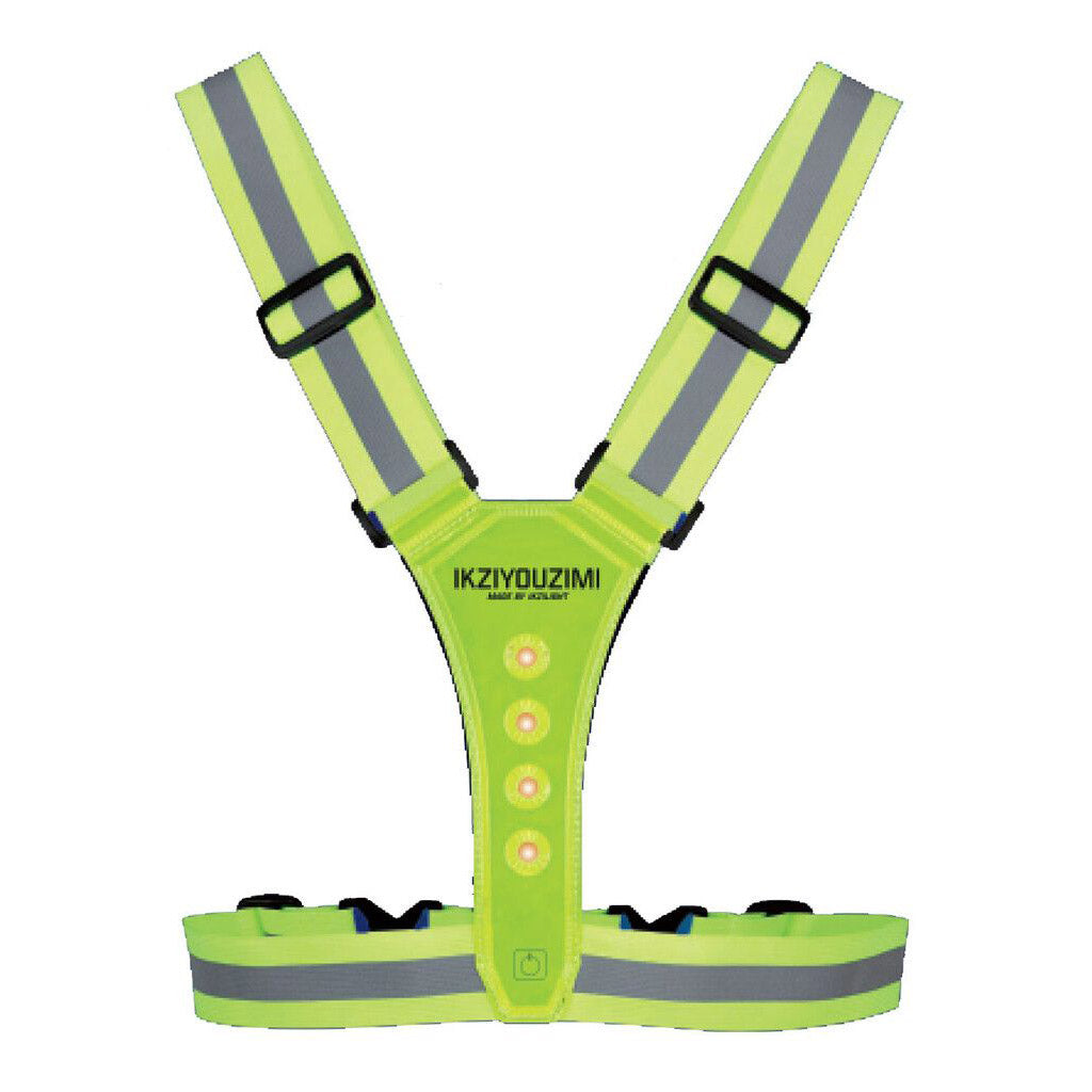 IKZI-Lichtreflectie sport- en veiligheidsvest Aryan m LED