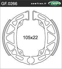 Segment de frein Newfren GF0266 Piaggio Ciao-Mix, Si-Mix Avant