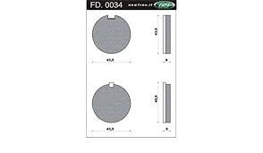 Plaquette de frein à disque newfren fd0034 kreidler