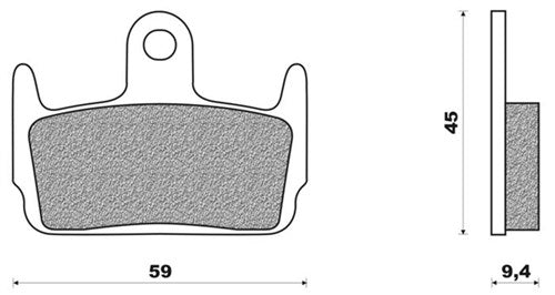 Plaquette de frein à disque newfren fd0224 x8r sniper