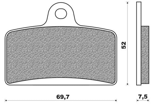 Jeu de plaquettes de frein Newfren FD0380 Derby GP1, GPR