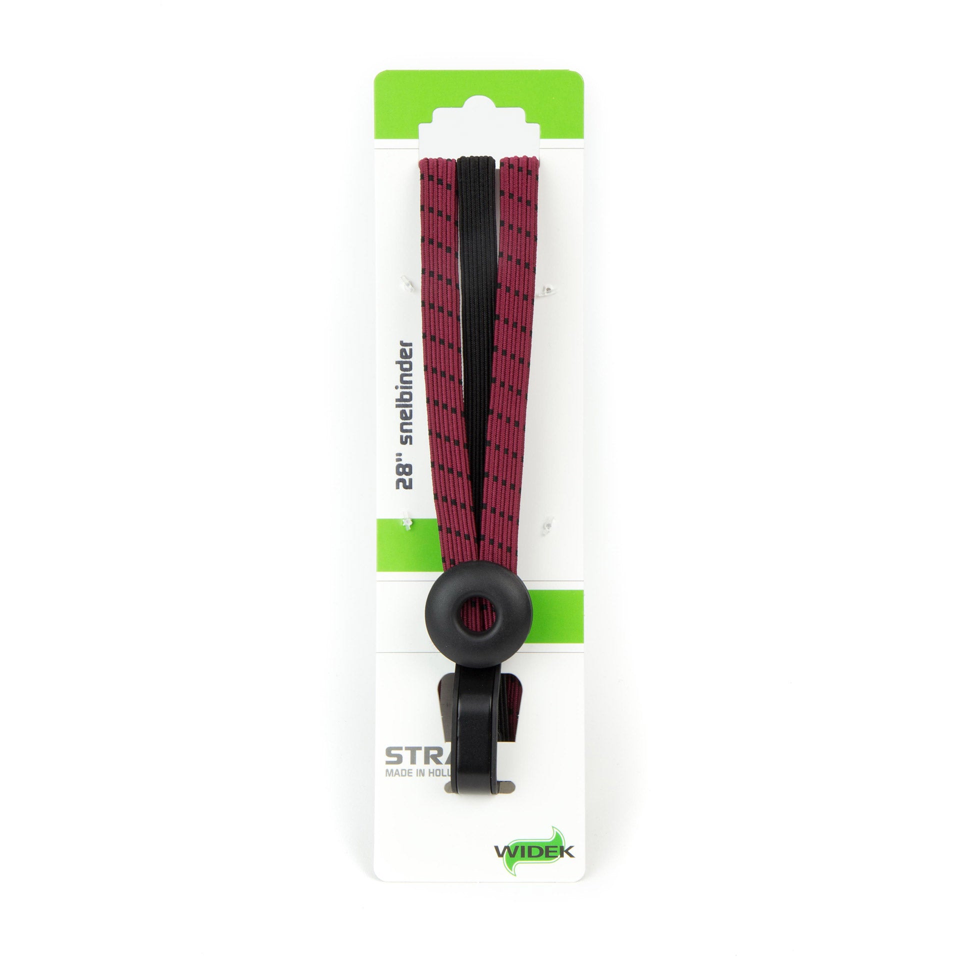 Qibbel widek triobinder oog met haak 3x12mm zwart bordeaux