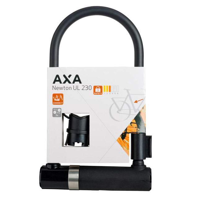 AXA Newton U-vormig beugelslot - 23 cm - gehard staal