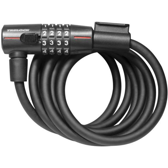 Trelock SK210 câble antivol spirale code 180 10mm noir