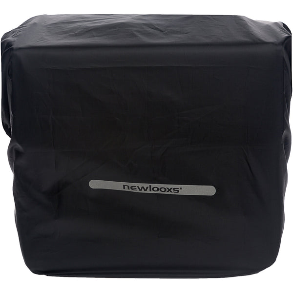 New Looxs Regenhoes Dubbel - Zwarte Waterdichte Polyester Fietstas - Reflectie - 40x97 cm