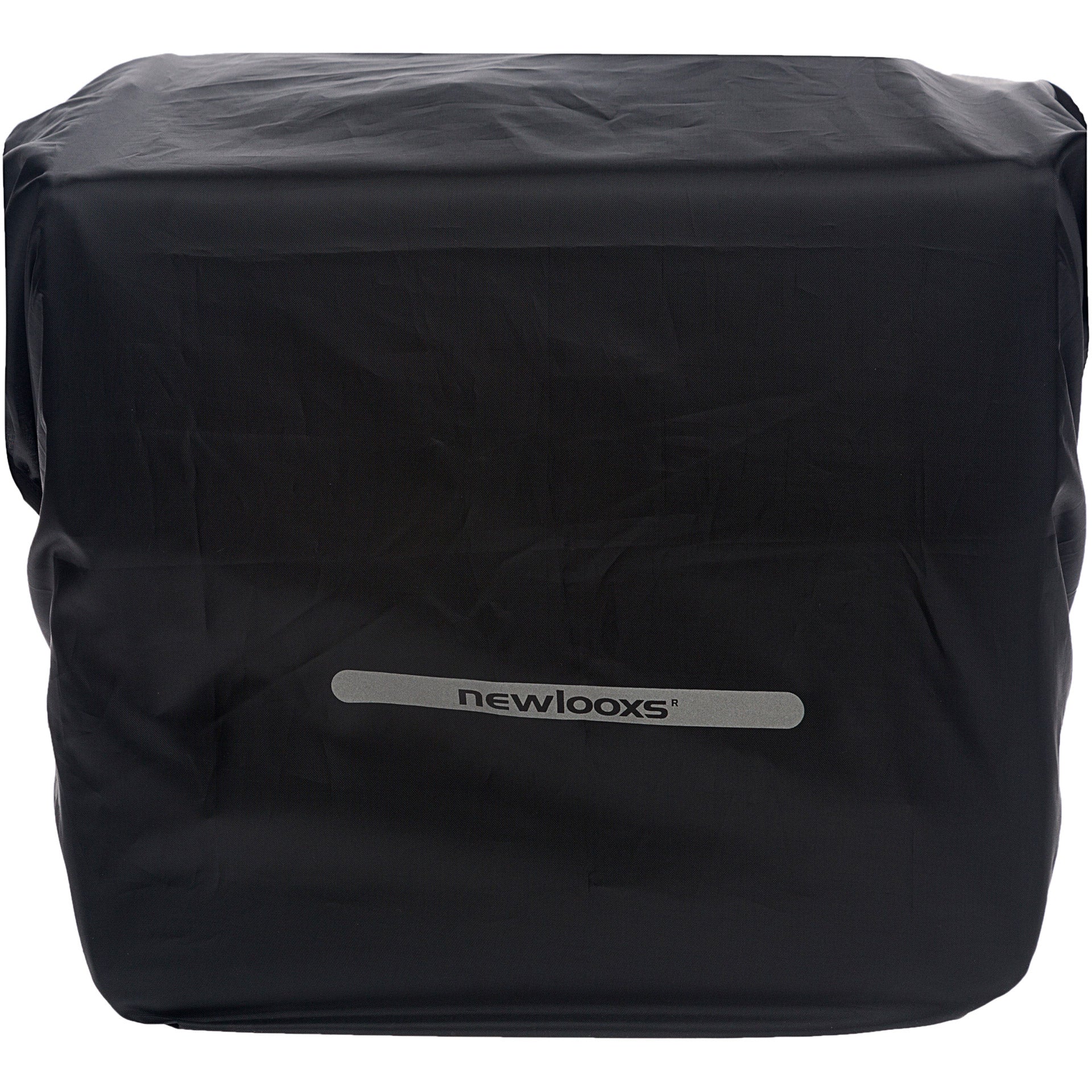 New Looxs Regenhoes Dubbel - Zwarte onzichtbare Polyester Fietstas - Reflectie - 40x97 cm