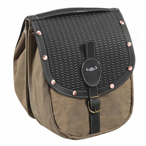Monte grappa double pannier 16.5L British M rivets black
