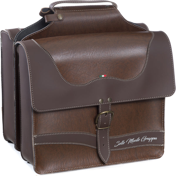 Monte Grappa double pannier Onda brown