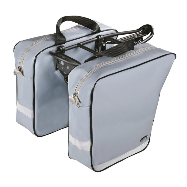 Monte Grappa pannier l+r 15l varnished with zipper grey