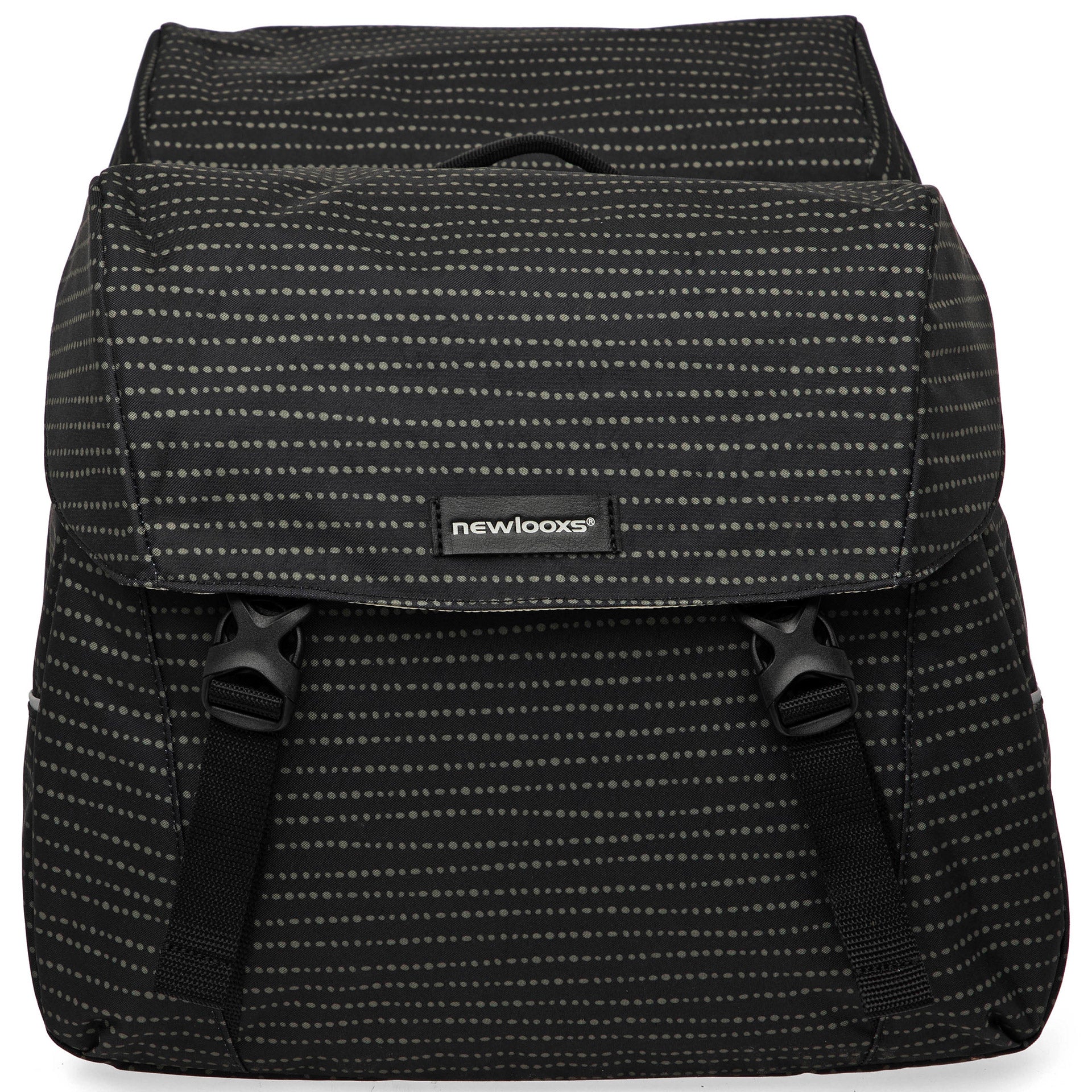 Joli Dubbele Fietstas - MIK Adapter - Waterafstotend - Nomi Zwart