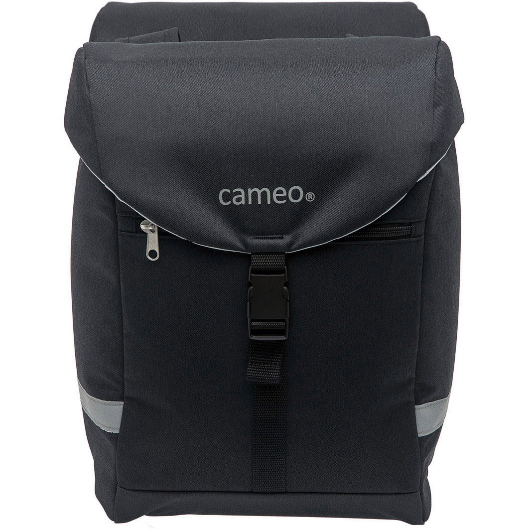 Cameo Sports Dubbele Fietstas Zwart 28L