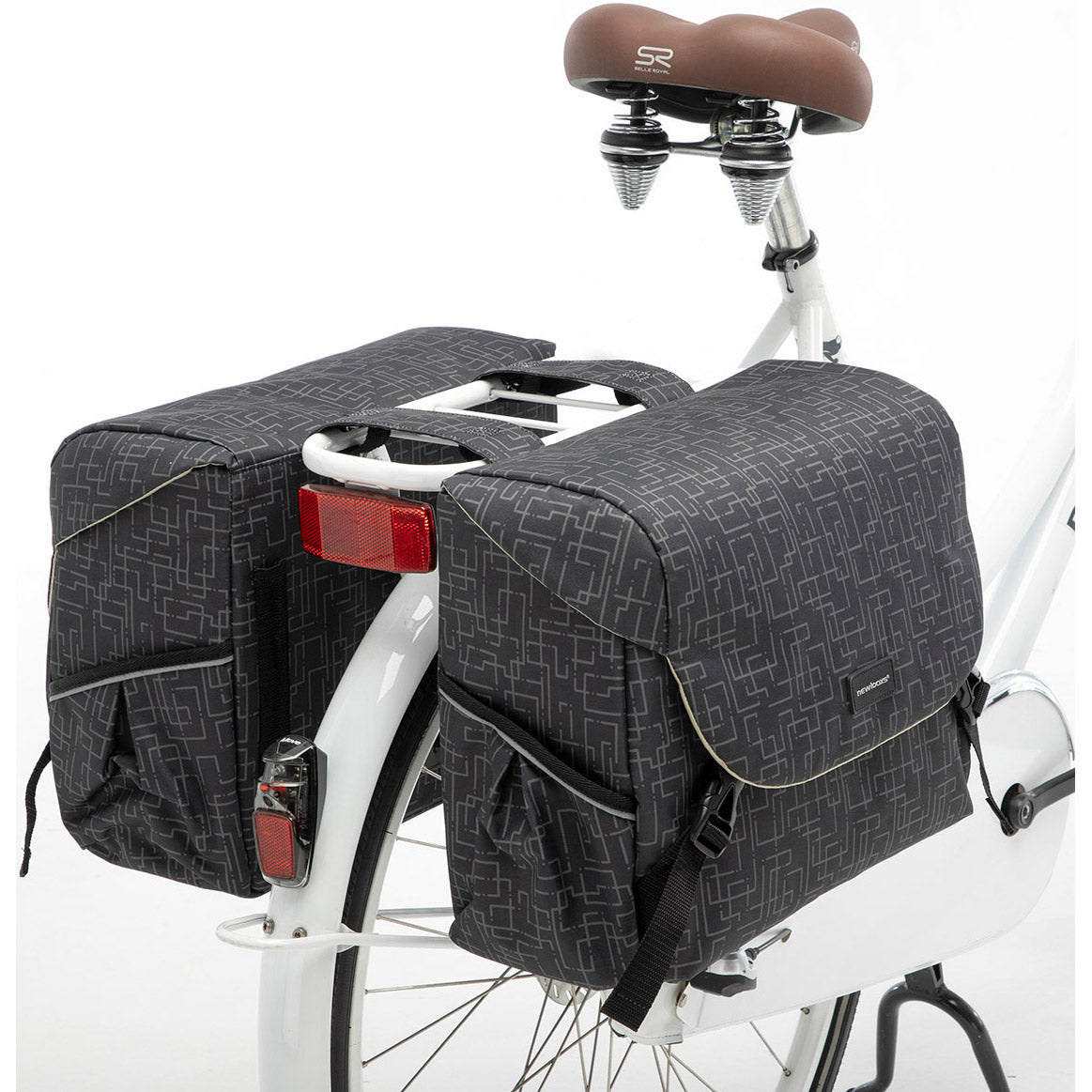 Mondi Joy Dubbele Fietstas - Waterafstotend Polyester - Zwart - 38L