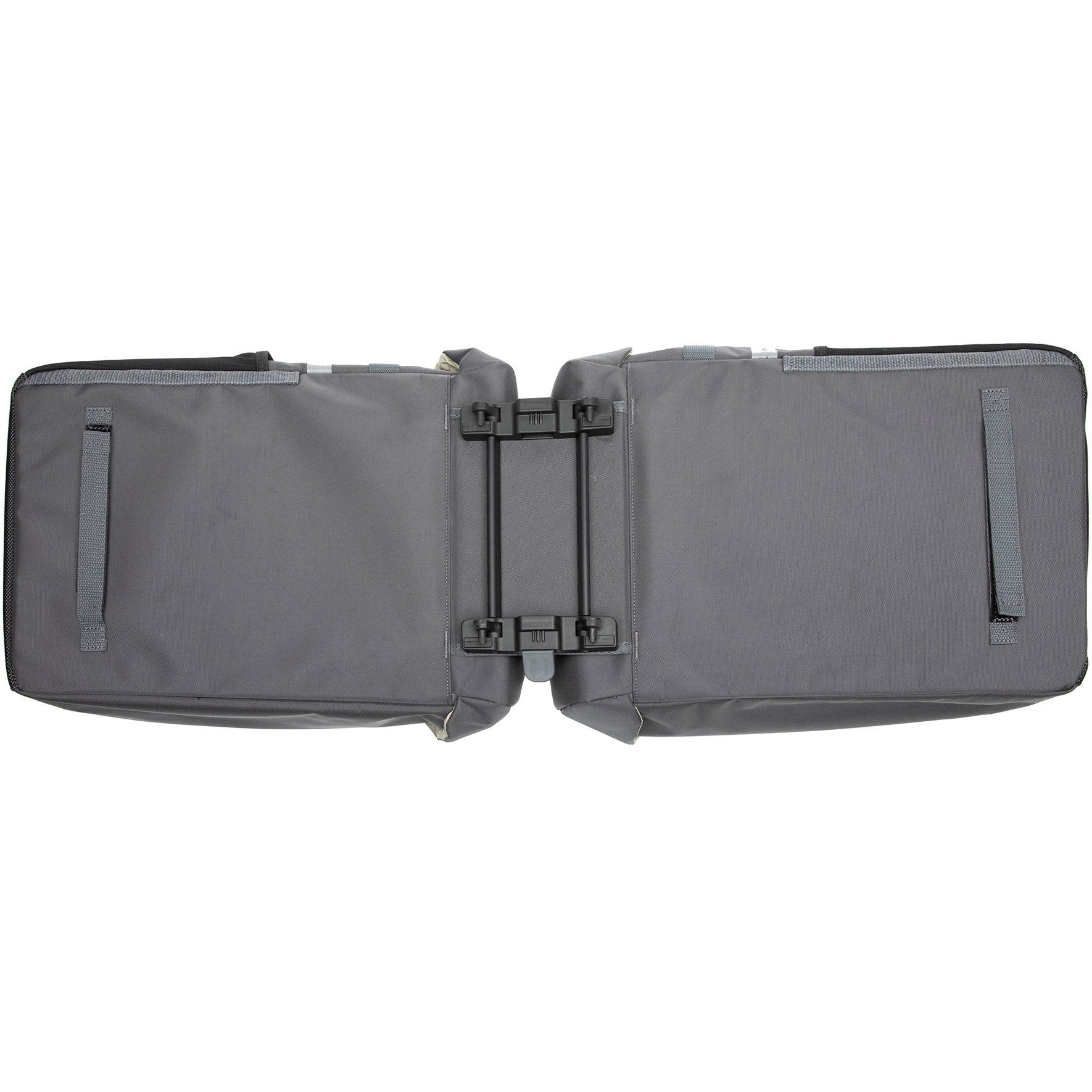 Vigo Double fietstas - sportief, waterafstotend, zwart grijs