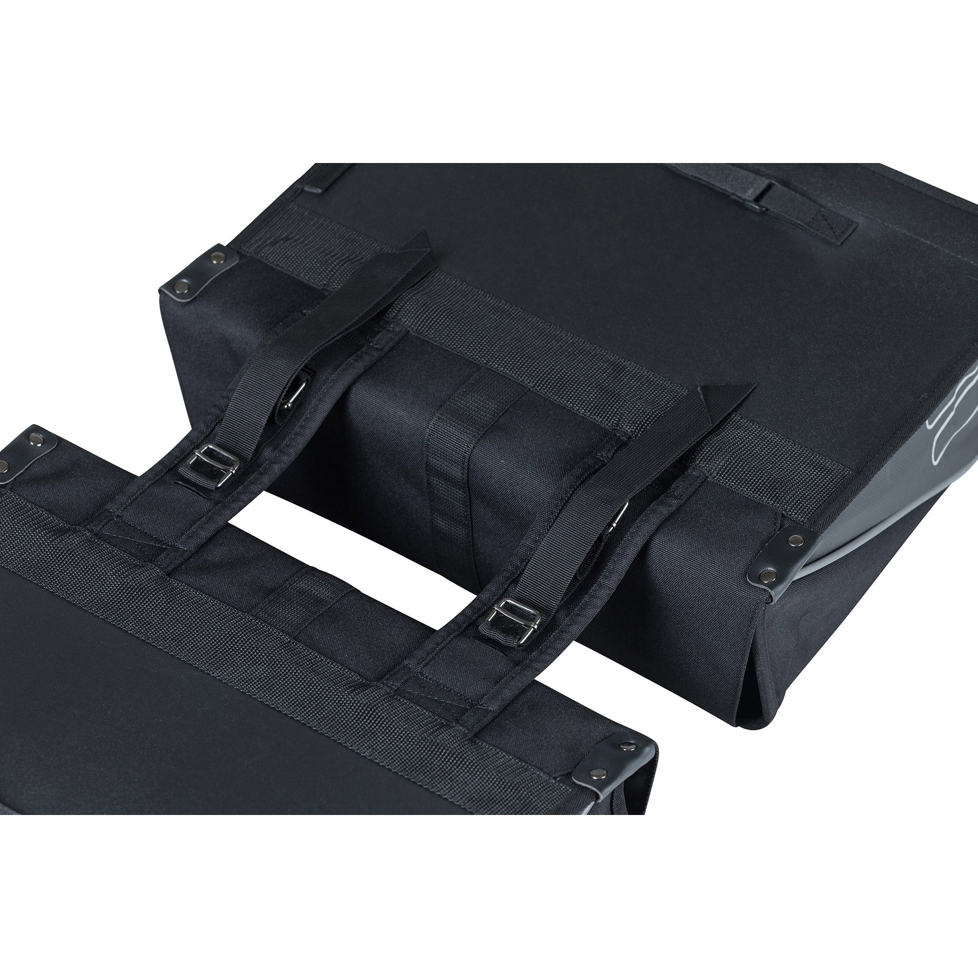 Basil Forte dubbele fietstas, zwart zwart, waterafstotend, 35L