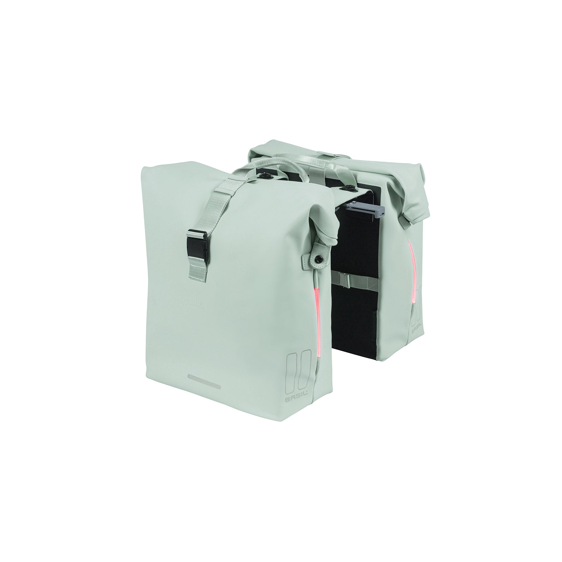 Basil dubbele tas SoHo MIK Nordlicht 41l pastelgroen