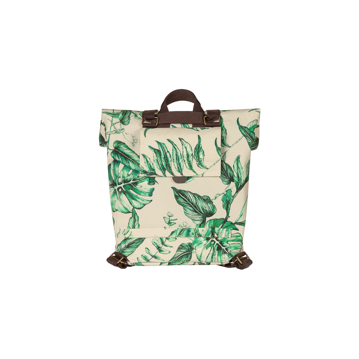 Basil Ever-Green Double Pannier - sustainable, trendy, green, 14-18L