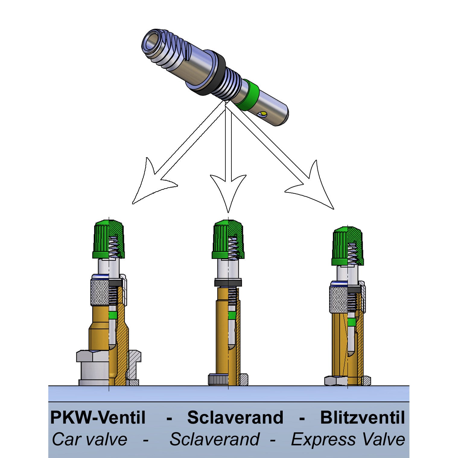 White Label Binnenventiel Dv hv | Ventiel | DV-HV | Aluminium