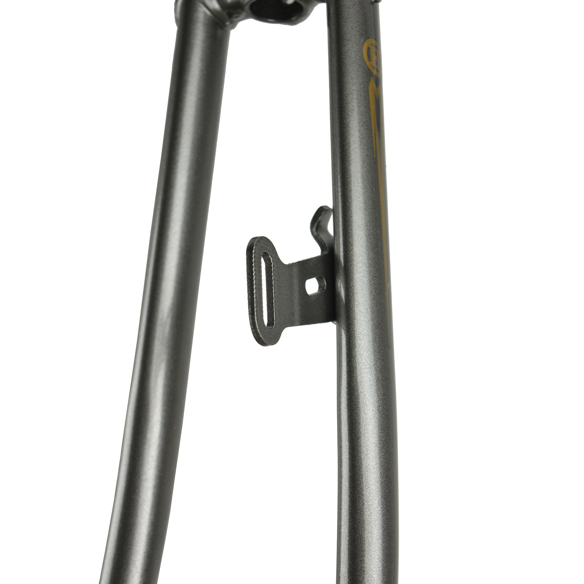 Fourche avant 28 avec 1 tube de fourche - came frein à tambour et crochet dynamo - gris