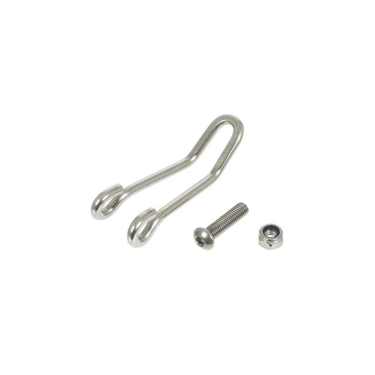 Busch muller bumm koplamphaak zilver RVS lang 60 18mm