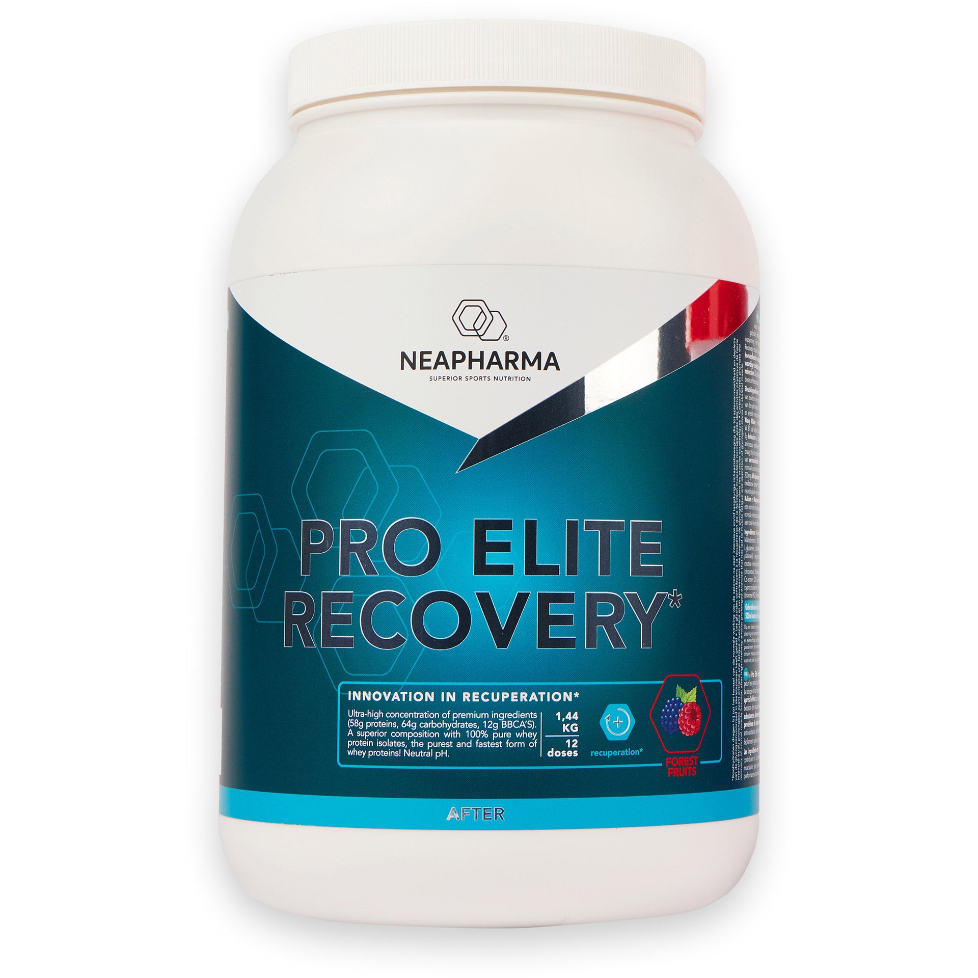 Neapharma Neapharma recovery shake Pro bosvruchten pot 1,44kg